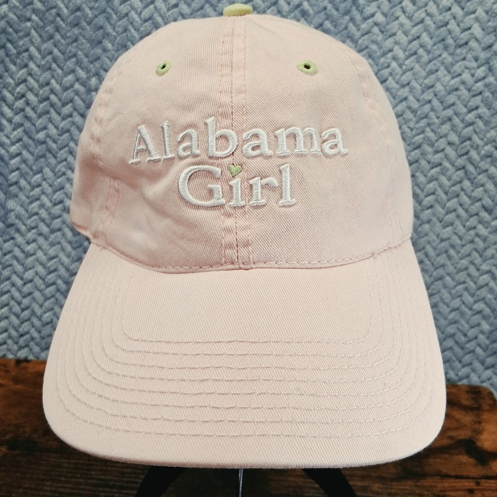 National Cap Sportswear Alabama Girl Pink Sage Green Embroidered Hat OSFM